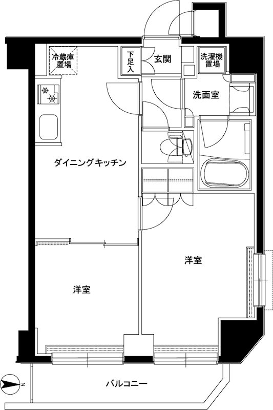 ルーブル綾瀬 間取り図