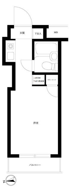 スカイコート品川第２ 間取り図