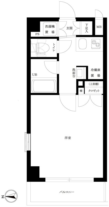 ルーブル高田馬場参番館 間取り図