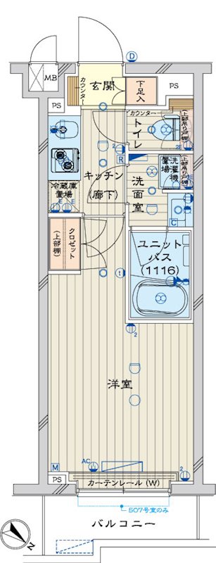 ルーブル横濱矢向弐番館 間取り図