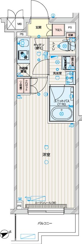 ルーブル武蔵新城七番館 間取り図