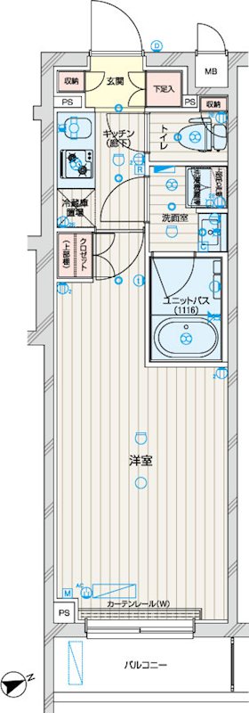 ルーブル武蔵新城七番館 間取り図