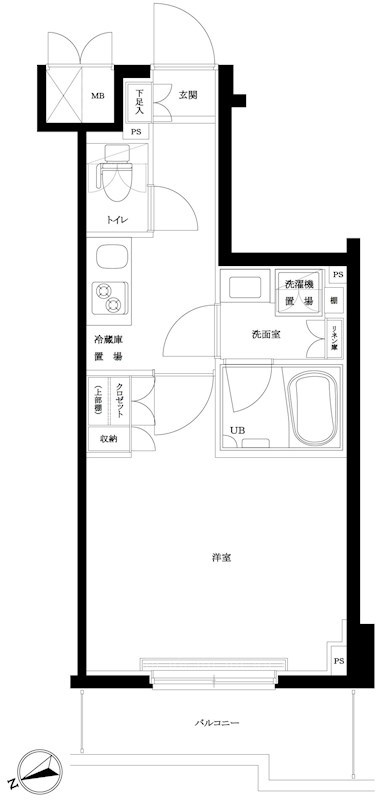 間取り ルーブル板橋東新町弐番館 間取り図