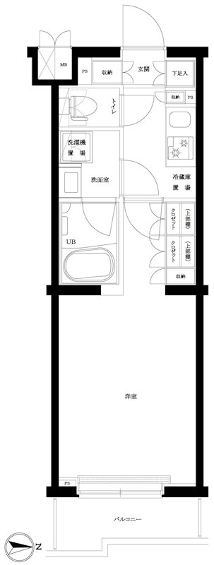 間取り ルーブル武蔵新城参番館 間取り図