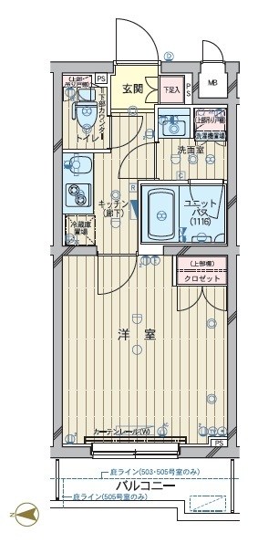 ルーブル武蔵中原弐番館 間取り図