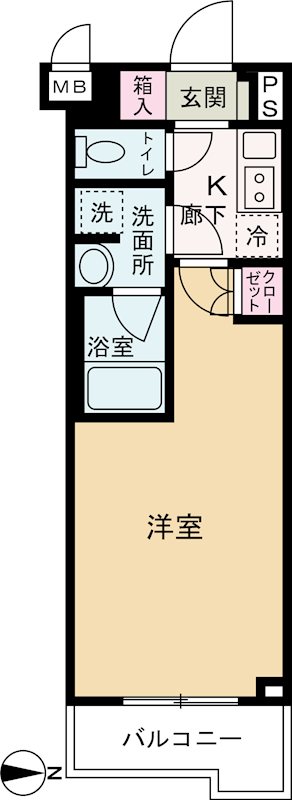 ルーブル武蔵中原伍番館 間取り図