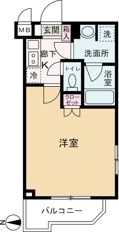 ルーブル武蔵中原伍番館 間取り図