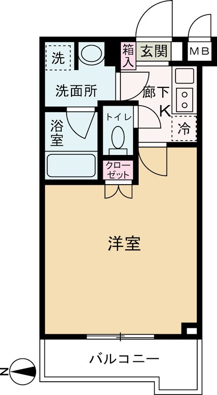 ルーブル武蔵中原伍番館 間取り図
