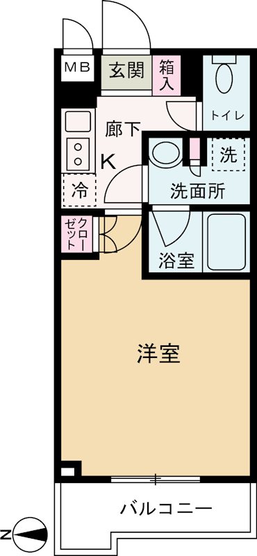 ルーブル武蔵中原伍番館 間取り図