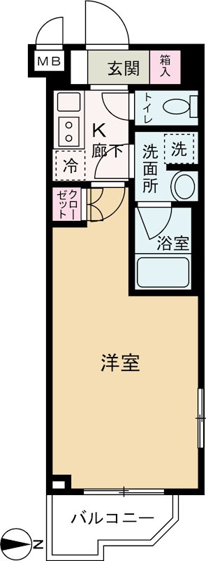 ルーブル武蔵中原伍番館 間取り図