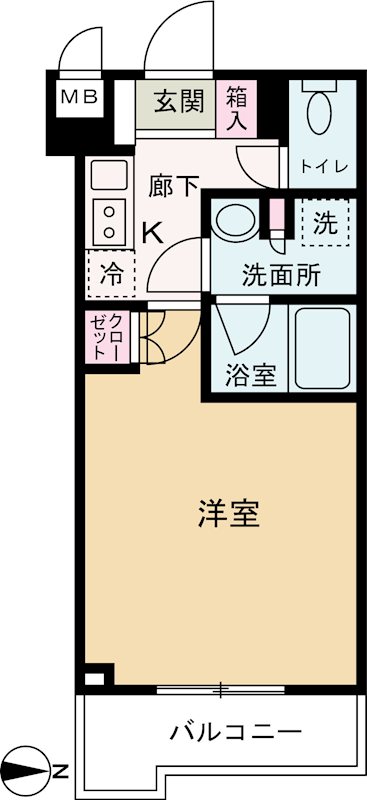 ルーブル武蔵中原伍番館 間取り図