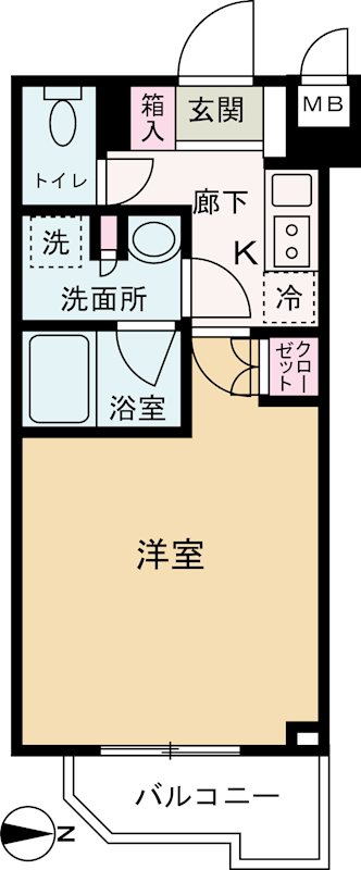 ルーブル武蔵中原伍番館 間取り図