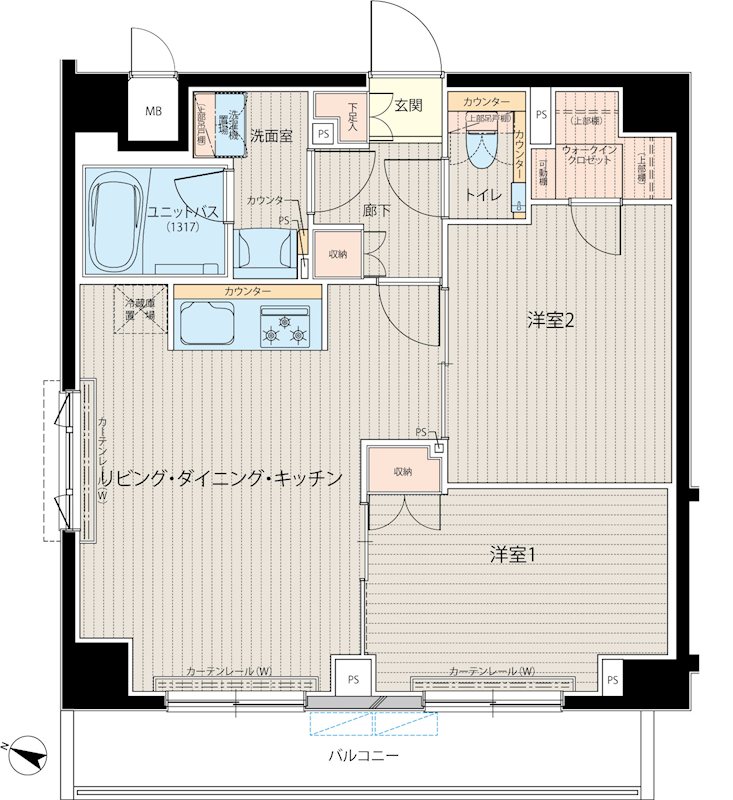 ルーブル中板橋六番館 間取り図