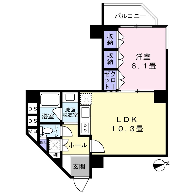 チュリス氷川坂 間取り図