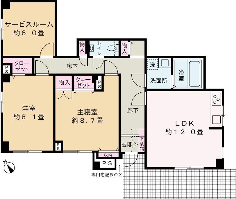 シャテーヌⅡ 間取り