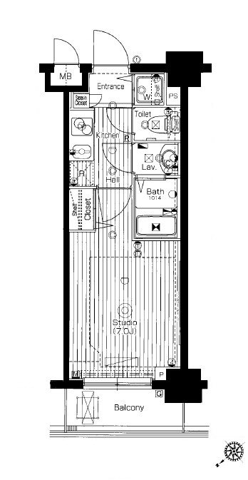 グランド・ガーラ池袋 間取り図