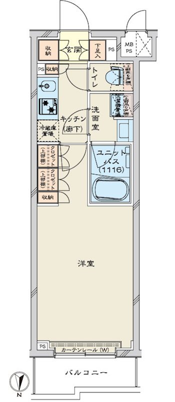 ルーブル川崎鷺沼 間取り図