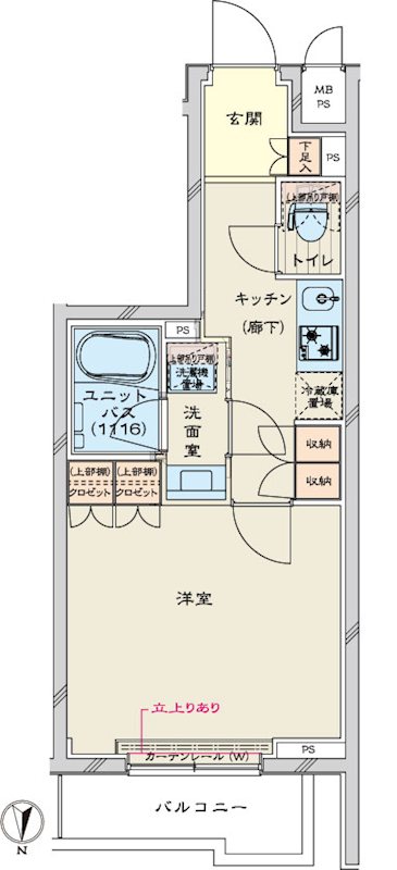 ルーブル川崎鷺沼 間取り図