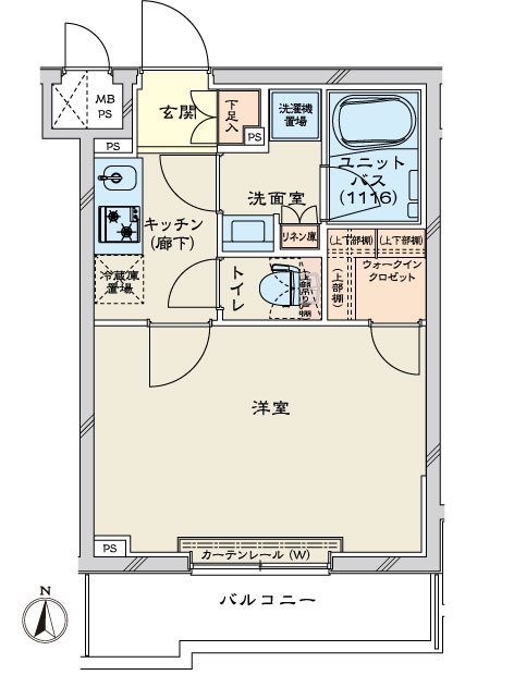 ルーブル川崎鷺沼 間取り図