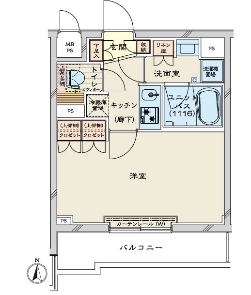 ルーブル川崎鷺沼 間取り図