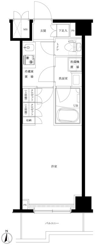ルーブル川崎中丸子参番館 間取り図