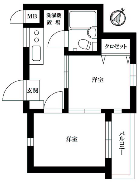 ルーブル幡ヶ谷 間取り図