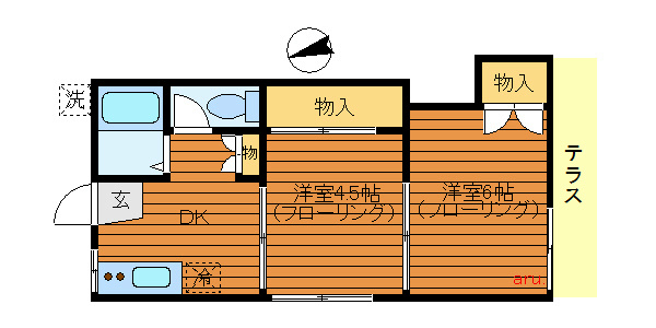 立野ハイツ 間取り