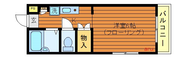 コアビタシオン新島 間取り