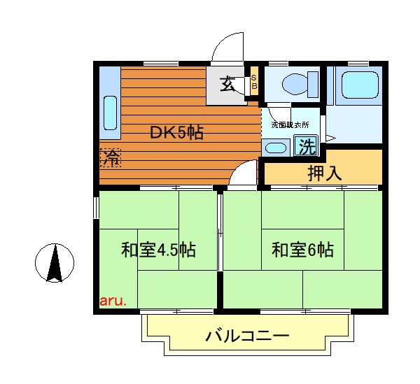 フラットオサダ 間取り