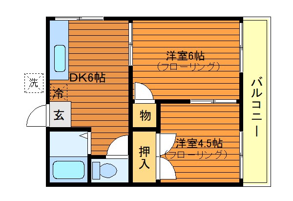 板橋荘 間取り
