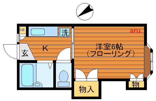 アパートメントハウスふれあい 間取り