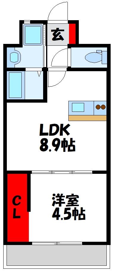 Apartment3771 505号室 間取り