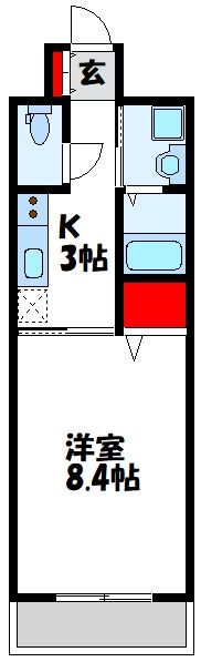 ピンズ赤間駅前 間取り