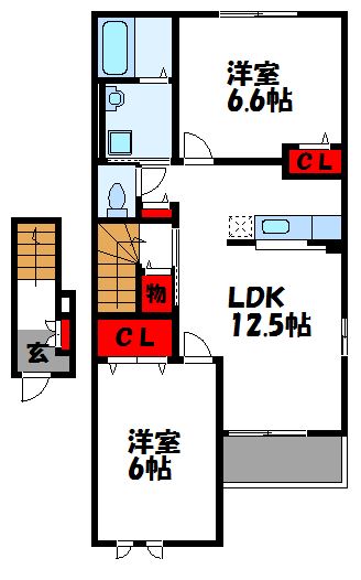 フレールⅢ 間取り