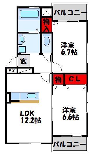 プレステージ城山  間取り