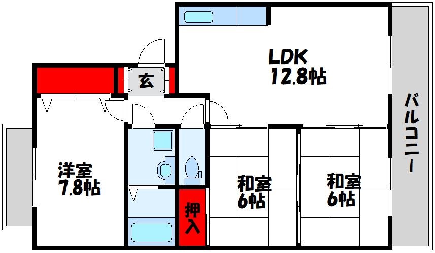 シャトーリキマス 間取り