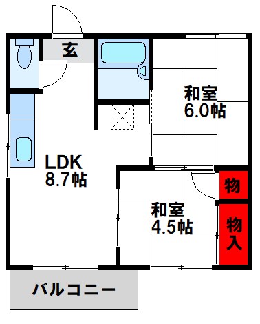 タウニーリバーサイド 間取り