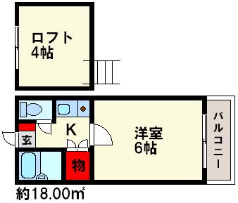 セシル１５ 103号室 間取り