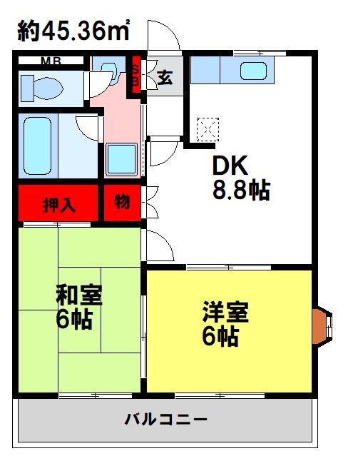 シティパラス蔵上 間取り図