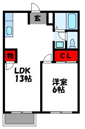 エレガンス福間 間取り図