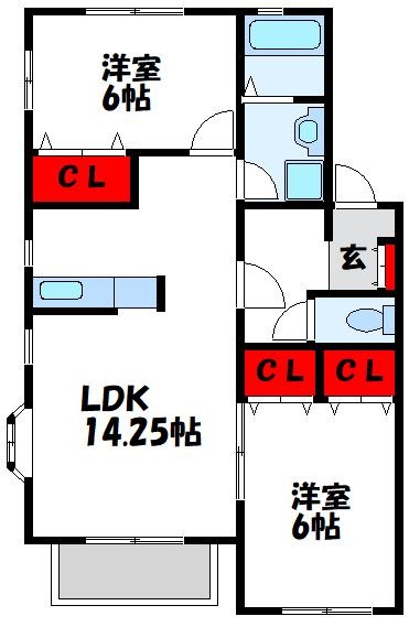 ピュアハイツⅡB棟 間取り