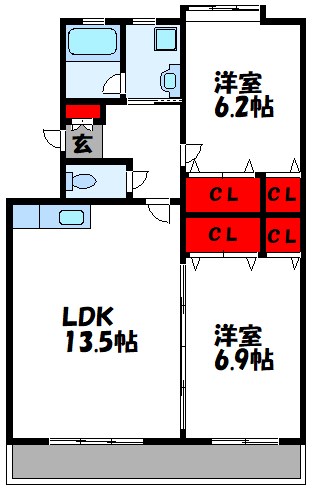 ラフォーレMORIⅡ 301号室 間取り