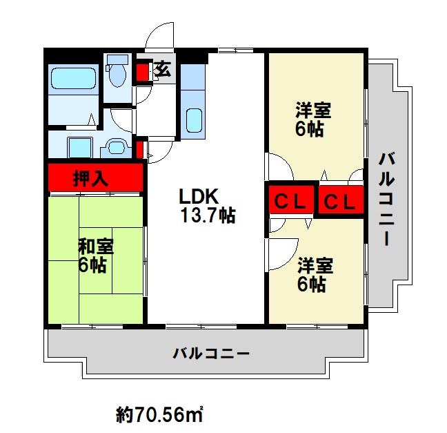 アネックスけやき通り 間取り