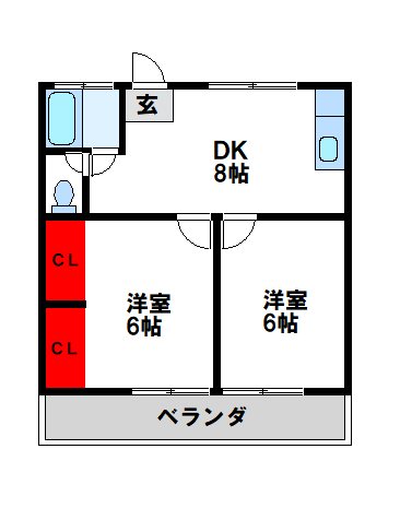 コーポ上野 間取り