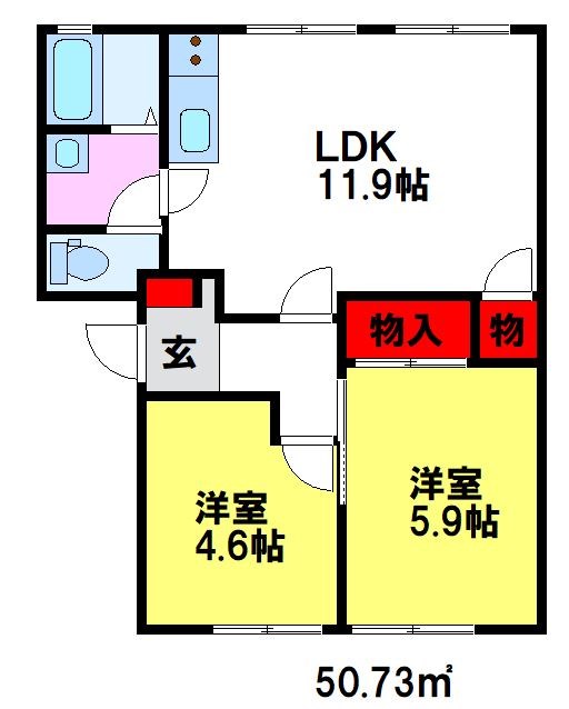 レシャルマントメゾン 間取り図