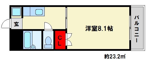 エスポアール春日原南 303号室 間取り