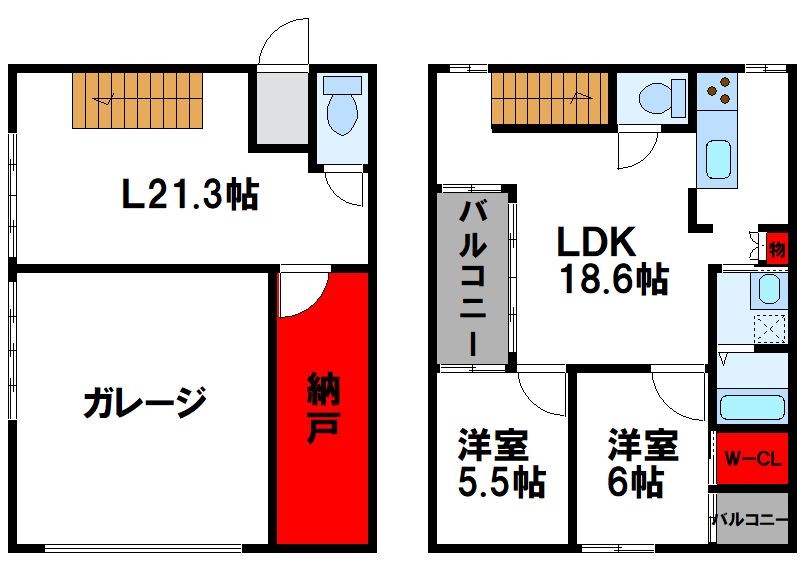 S GARAGE  間取り