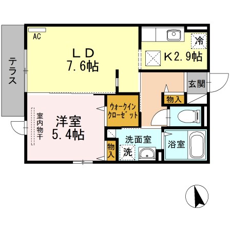 D-room西新 間取り