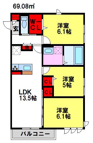 D-roomさくら 間取り