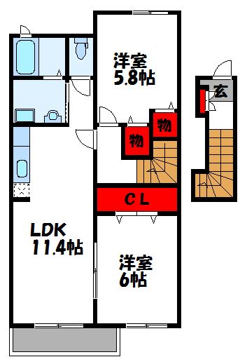 フェアリーライフⅠ 203号室 間取り